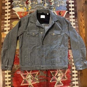 Billy Reid Charcoal Corduroy Jacket